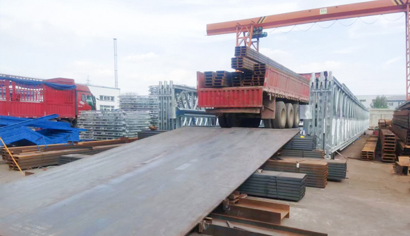 Pesanan Klien Malaysia — Uji Beban Jembatan Bailey 45m